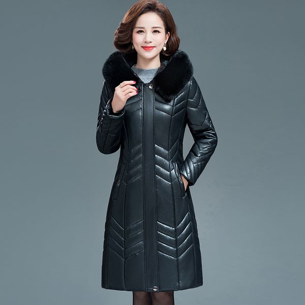 women fur collar hooded winter jacket plus size 6xl new ladies faux sheepskin parkas cotton-padded coat female thicken outerwear, Black
women fur collar hooded winter jacket plus size 6xl new ladies faux sheepskin parkas cotton-padded coat female thicken outerwear, Black