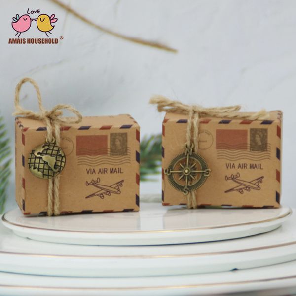 50pcs/lot air mail post envelope design kraft paper box for birthday party little gift and candy packaging
50pcs/lot air mail post envelope design kraft paper box for birthday party little gift and candy packaging