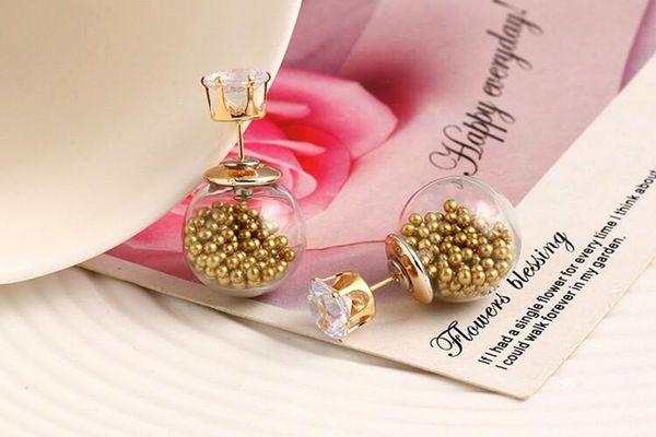 earings for woman zircon bijoux gold plated jewelry big size glass double simulated pearl stud earrings, Golden;silver
earings for woman zircon bijoux gold plated jewelry big size glass double simulated pearl stud earrings, Golden;silver