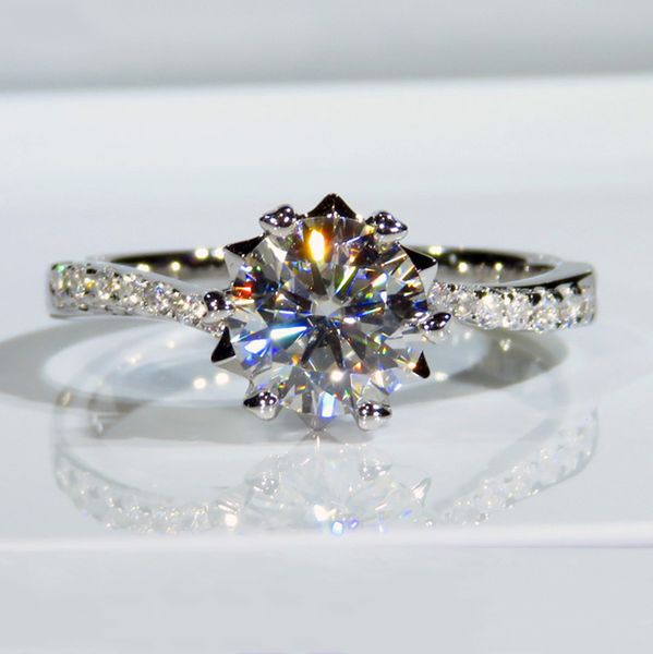 925 sterling silver ring 1ct 2ct 3ct romantic style moissanite ring flower shape jewelry anniversary with gra certificate t200905, Slivery;golden
925 sterling silver ring 1ct 2ct 3ct romantic style moissanite ring flower shape jewelry anniversary with gra certificate t200905, Slivery;golden