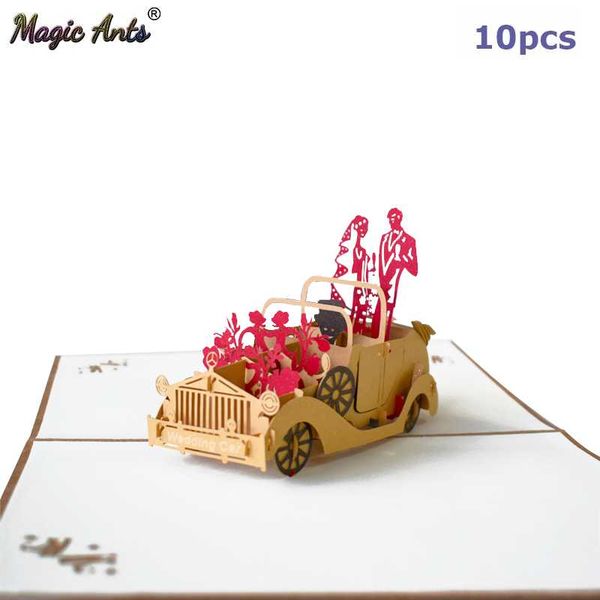greeting cards 10 pack 3d wedding car -up invitations anniversary gift card for her wife with envelope
greeting cards 10 pack 3d wedding car -up invitations anniversary gift card for her wife with envelope