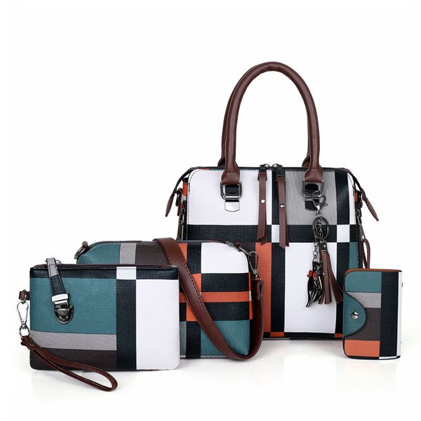 dahood luxury handbags 2020 new 4 pcs set women plaid pattern handbag female shoulder bag travel shopping ladies crossbody bag
dahood luxury handbags 2020 new 4 pcs set women plaid pattern handbag female shoulder bag travel shopping ladies crossbody bag