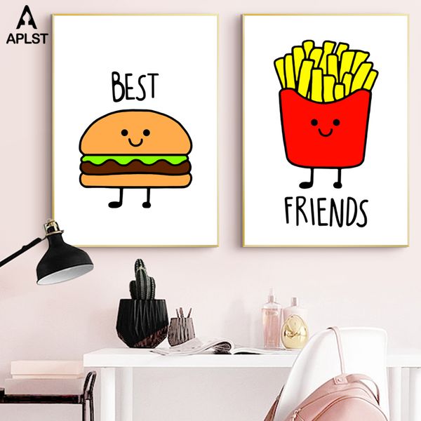 friends letters canvas prints and posters bff burger fries girls wall art pictures paintings for bedroom kids nursery room
friends letters canvas prints and posters bff burger fries girls wall art pictures paintings for bedroom kids nursery room