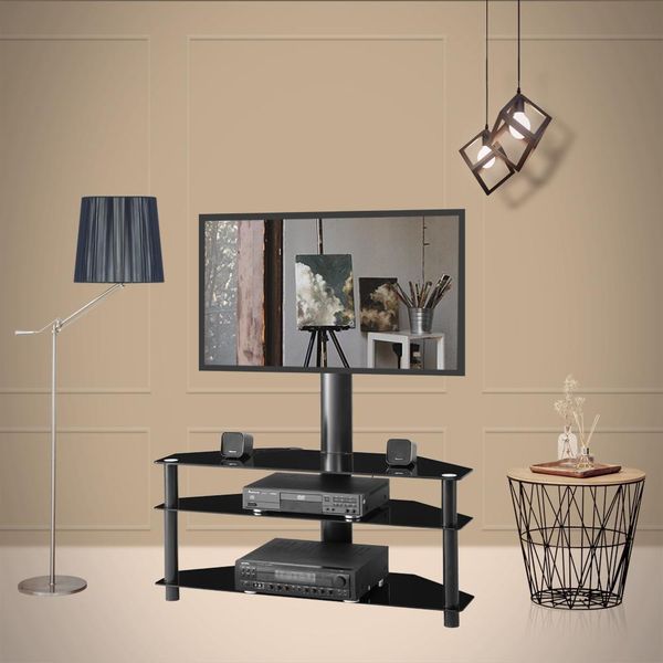 black multi-function angle height adjustable tempered glass tv stand lcd tv bracket plasma bracket three layers of glass shelf w24104949
black multi-function angle height adjustable tempered glass tv stand lcd tv bracket plasma bracket three layers of glass shelf w24104949