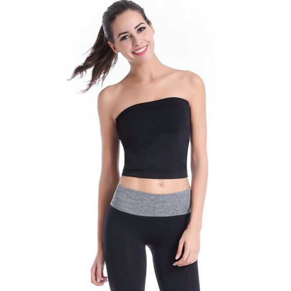gym clothing women lady strapless solid bra wrap wrapped chest 3 function sports appreal df, White;black
gym clothing women lady strapless solid bra wrap wrapped chest 3 function sports appreal df, White;black