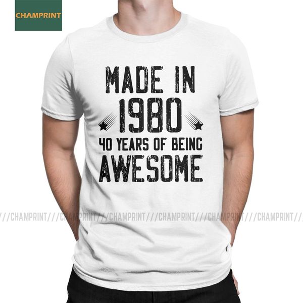 made in 1980 40 years of being awesome gift for 2020 birthday men's t shirt anniversary cool tees short sleeve t-shirt cotton
made in 1980 40 years of being awesome gift for 2020 birthday men's t shirt anniversary cool tees short sleeve t-shirt cotton