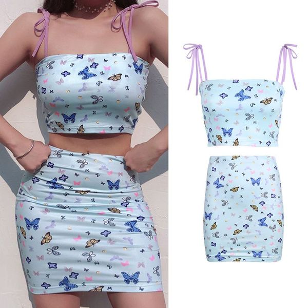 women's tracksuits women bodycon outfit butterfly print lace-up cami high waist mini skirt 8, Gray
women's tracksuits women bodycon outfit butterfly print lace-up cami high waist mini skirt 8, Gray