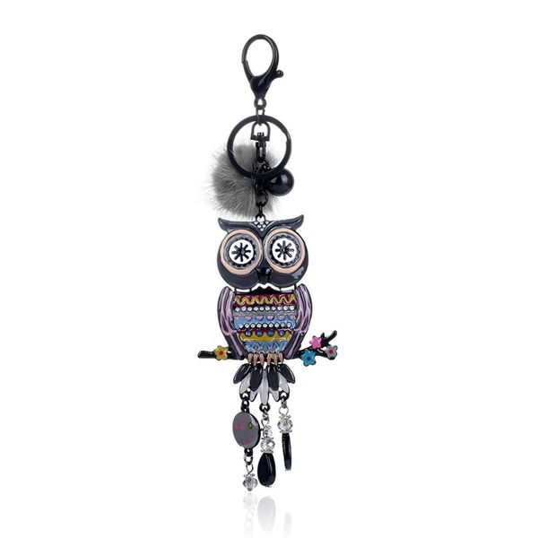 keyring of big owl pendant key chain keychains for men and women gray enamel pompom animal custom metal keychain, Slivery;golden
keyring of big owl pendant key chain keychains for men and women gray enamel pompom animal custom metal keychain, Slivery;golden