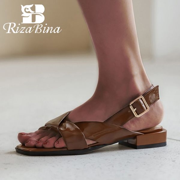 rizabina size 34-43 women sandals real leather buckle women summer shoes fashion casual sandals daily holidays footwear, Black
rizabina size 34-43 women sandals real leather buckle women summer shoes fashion casual sandals daily holidays footwear, Black