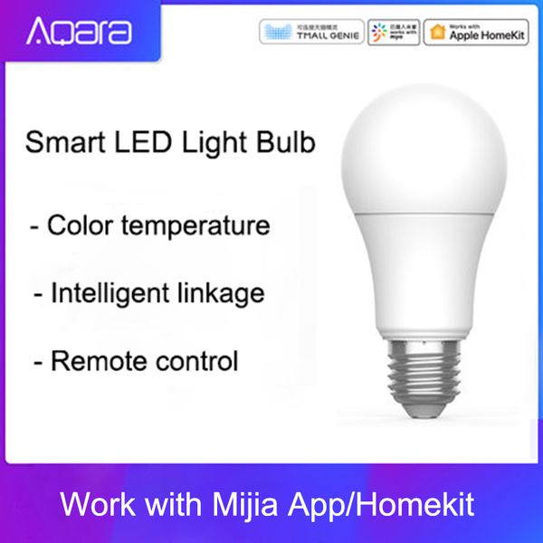original aqara 9w e27 2700k-6500k 806lum smart white color led bulb light work with home kit and mijia app
original aqara 9w e27 2700k-6500k 806lum smart white color led bulb light work with home kit and mijia app
