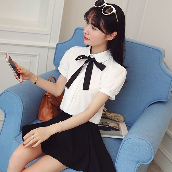 2020 summer new women short sleeve sweet bow tie blouse fashion white casual slim office shirts blouses
2020 summer new women short sleeve sweet bow tie blouse fashion white casual slim office shirts blouses