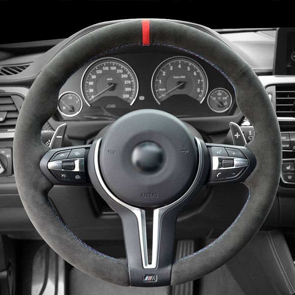 black alcantara hand-stitched car steering wheel cover for m3 m4 2014-2020 f33 428i 2020 f30 320d 328i 330i 2020
black alcantara hand-stitched car steering wheel cover for m3 m4 2014-2020 f33 428i 2020 f30 320d 328i 330i 2020
