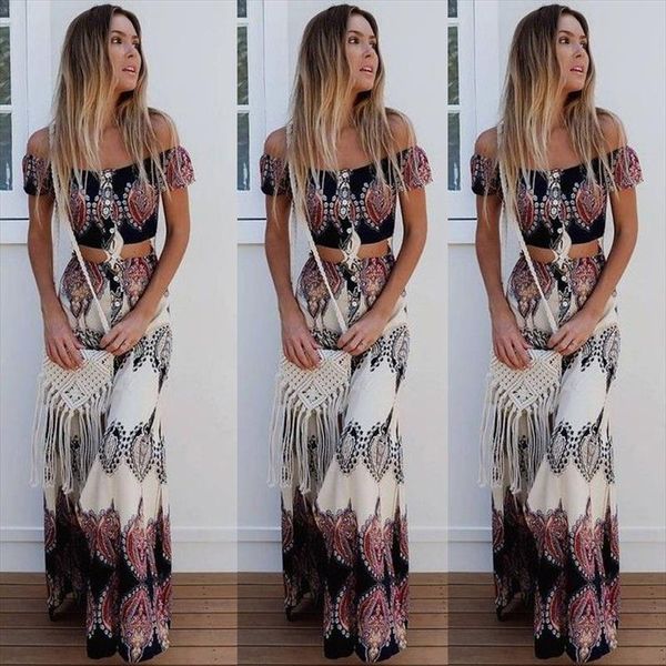 sets two piece outfits totem print women slash neck boho crop split long dresses 2 piece set women dress womens, Gray
sets two piece outfits totem print women slash neck boho crop split long dresses 2 piece set women dress womens, Gray