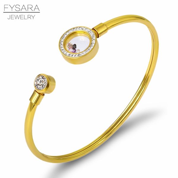 fysara charm zircon colorful inlaid crystals adjustable gold color bangles titanium steel wedding, Black
fysara charm zircon colorful inlaid crystals adjustable gold color bangles titanium steel wedding, Black