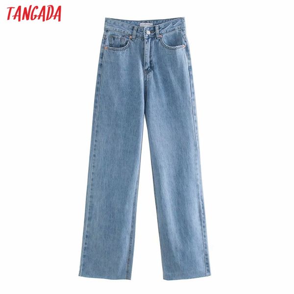 women's jeans tangada 2021 fashion women high waist overlength pants trousers pockets zipper female denim 4m521, Blue
women's jeans tangada 2021 fashion women high waist overlength pants trousers pockets zipper female denim 4m521, Blue