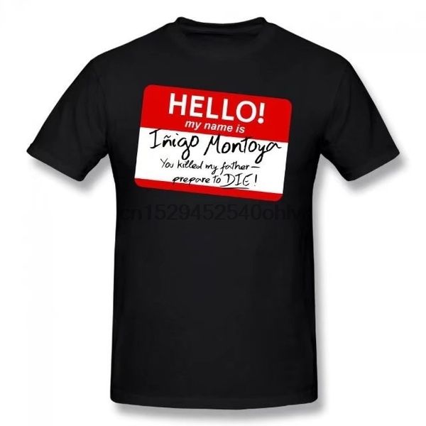 hello my name is inigo montoya summer basic casual short cotton t-shirt
hello my name is inigo montoya summer basic casual short cotton t-shirt