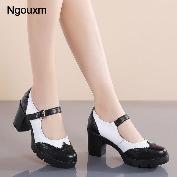 dress shoes ngouxm women mary jane pumps genuine leather sheepskin high heels elegant retro square round toe platform ladies, Black
dress shoes ngouxm women mary jane pumps genuine leather sheepskin high heels elegant retro square round toe platform ladies, Black