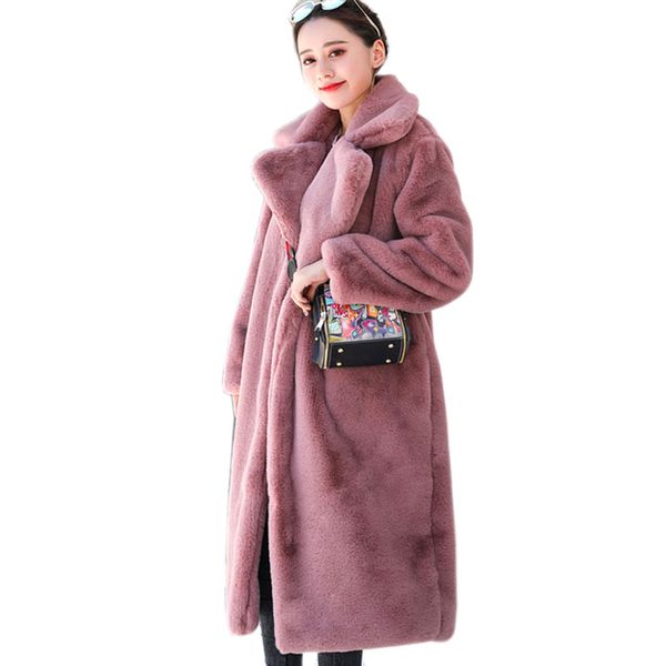 women's wool & blends 2021 winter imitation fur long suit collar coat loose warm casual temperament lady windbreaker korean version mn0, Black
women's wool & blends 2021 winter imitation fur long suit collar coat loose warm casual temperament lady windbreaker korean version mn0, Black