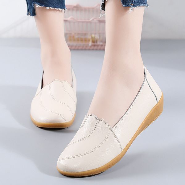 spring summer flat shoes women soft casual shoes for women genuine leather loafers slip on flats mother single, Black
spring summer flat shoes women soft casual shoes for women genuine leather loafers slip on flats mother single, Black