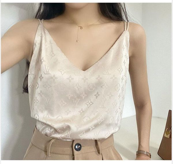 2020 ladies designer vest loose bottom halter ladies v-neck fashionable sleeveless vest ing, White
2020 ladies designer vest loose bottom halter ladies v-neck fashionable sleeveless vest ing, White