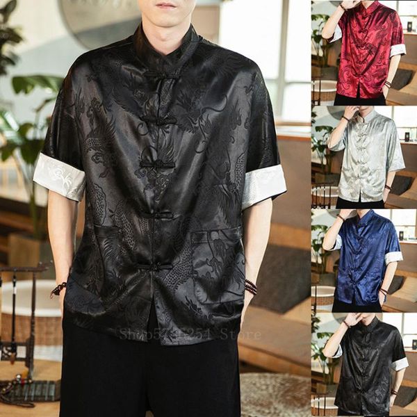 ethnic clothing traditional chinese asian fashion linen shirts dragon printed cardigan jackets coat tang suit hanfu oriental uniform, Red
ethnic clothing traditional chinese asian fashion linen shirts dragon printed cardigan jackets coat tang suit hanfu oriental uniform, Red