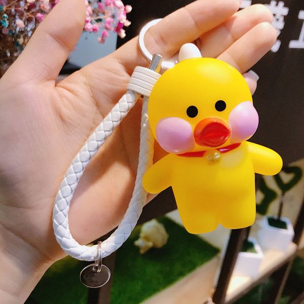 cute cartoon yellow duck keychain pvc car key holder acrylic bell anime key chain bag pendant women bag accessories gift, Silver
cute cartoon yellow duck keychain pvc car key holder acrylic bell anime key chain bag pendant women bag accessories gift, Silver