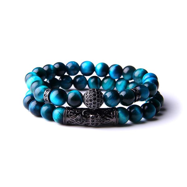 2pcs women's men's bracelet blue tiger eye bracelets nature stone bracelets for women men couples friendship bracelets cz beads y2, Black
2pcs women's men's bracelet blue tiger eye bracelets nature stone bracelets for women men couples friendship bracelets cz beads y2, Black
