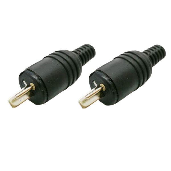 

2pcs audio винтовые клеммы кабельный разъем под пайку адаптер din разъем черный 2 pin