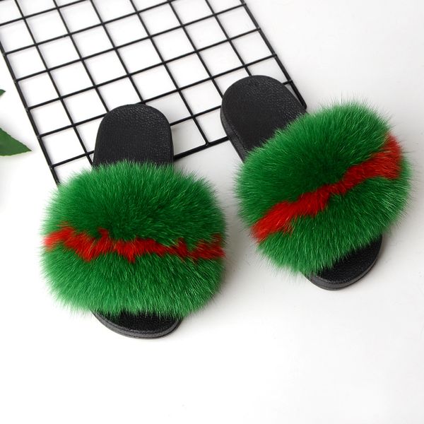 women summer real fur slides fluffy slippers soft beach flip flops furry women shoes, Black
women summer real fur slides fluffy slippers soft beach flip flops furry women shoes, Black
