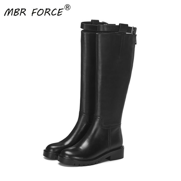mbr force fashion cowhide round head non-slip rubber sole european and american style long comfort knee high boots, Black
mbr force fashion cowhide round head non-slip rubber sole european and american style long comfort knee high boots, Black