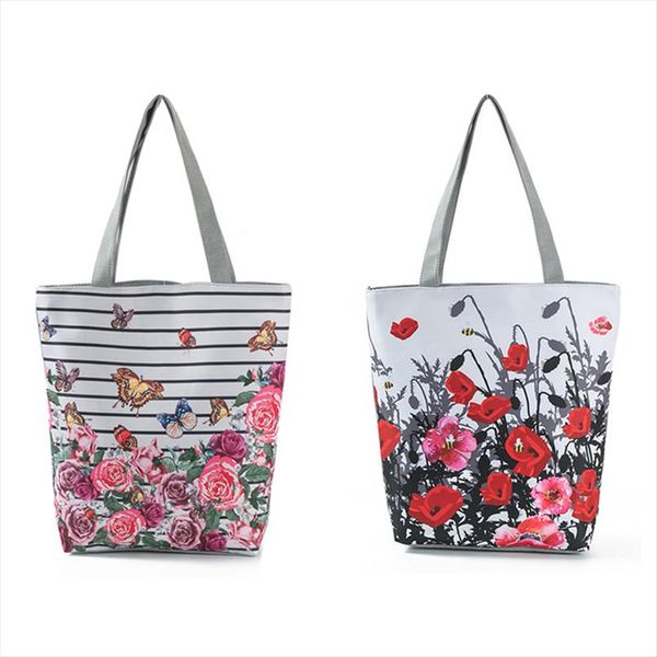 floral printed tote handbag durable female large capacity canvas shoulder bag summer beach bags 38*27*11cm
floral printed tote handbag durable female large capacity canvas shoulder bag summer beach bags 38*27*11cm