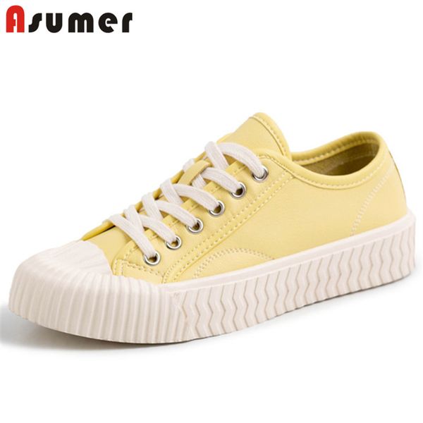 asumer 2020 white shoes ladies genuine leather flat shoes round toe lace up concise spring summer casual single ladies, Black
asumer 2020 white shoes ladies genuine leather flat shoes round toe lace up concise spring summer casual single ladies, Black