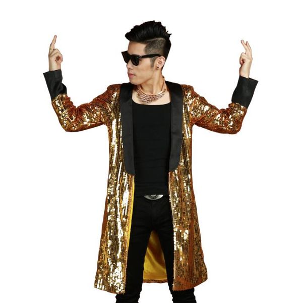 personality slim trench coat men overcoat singer dance stage street star style dress mens clothing sequins outerwear gold, Tan;black
personality slim trench coat men overcoat singer dance stage street star style dress mens clothing sequins outerwear gold, Tan;black