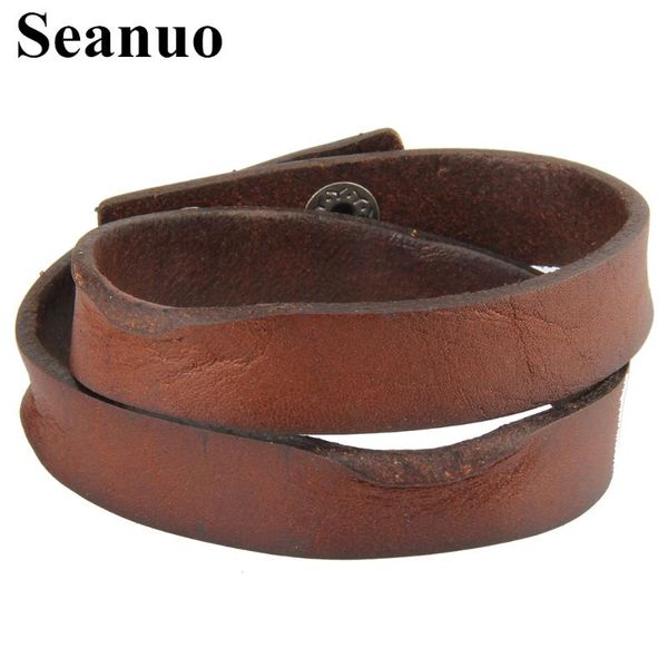 seanuo 43cm double layer twisted long genuine leather bangle jewelry men fashion punk charm wristband cuff male bracelet bijouxs, Red;blue
seanuo 43cm double layer twisted long genuine leather bangle jewelry men fashion punk charm wristband cuff male bracelet bijouxs, Red;blue