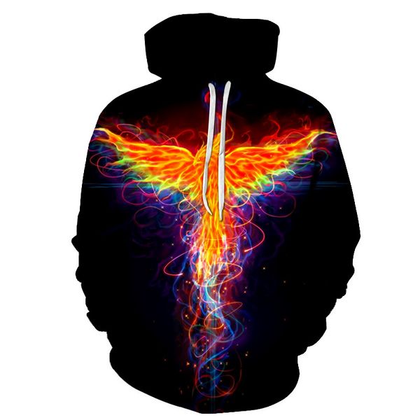 e-baihui 2021 3d men's hooded sweatshirt, digital printing flame phoenix series hoodie loose all-match t005, Black
e-baihui 2021 3d men's hooded sweatshirt, digital printing flame phoenix series hoodie loose all-match t005, Black
