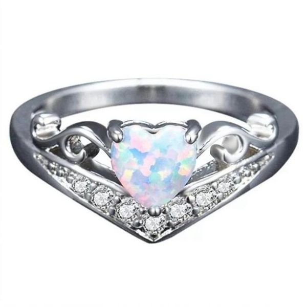 Hot sell New fashion Creative heart shaped opal ring Women engagement Get married jewelry
Hot sell New fashion Creative heart shaped opal ring Women engagement Get married jewelry
