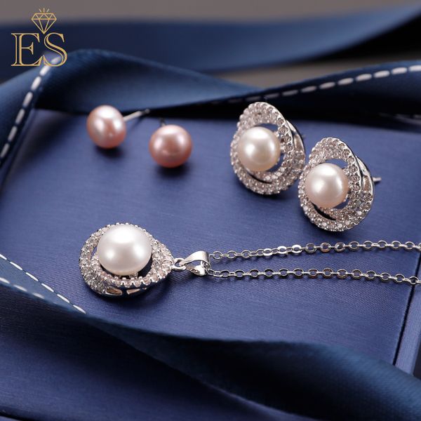 freshwater pearl set pearl pendant necklace earrings fashion personality jewelry, Silver
freshwater pearl set pearl pendant necklace earrings fashion personality jewelry, Silver