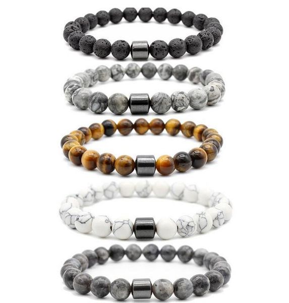 new 8mm natural stone lava stone turquoise tiger eye beads hematite bracelet diy glamour jewelry bracelet for women men dhl ship, Black
new 8mm natural stone lava stone turquoise tiger eye beads hematite bracelet diy glamour jewelry bracelet for women men dhl ship, Black