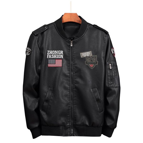mens jackets leather fashion casual pilot jacket jacket europe and america street clothing baseball jacket large size m-6xl, Black;brown
mens jackets leather fashion casual pilot jacket jacket europe and america street clothing baseball jacket large size m-6xl, Black;brown