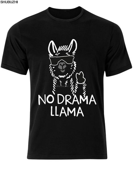 non drame lama animal citation t-shirt pour hommes haut t-shirt aj84 cartoon t shirt men new fashion tshirt sbz1431