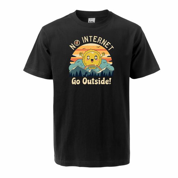 no internet go outside men's summer fashion tshirt 100% cotton round neck short-sleeved t-shirt hip hop tees streetwear
no internet go outside men's summer fashion tshirt 100% cotton round neck short-sleeved t-shirt hip hop tees streetwear