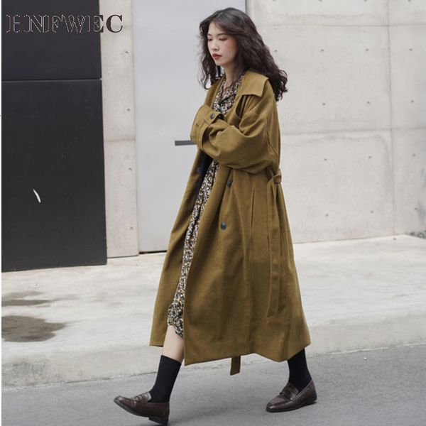 2020 long section windbreaker female winter new korean version of the loose knee cardigan lapel jacket f378, Tan;black
2020 long section windbreaker female winter new korean version of the loose knee cardigan lapel jacket f378, Tan;black