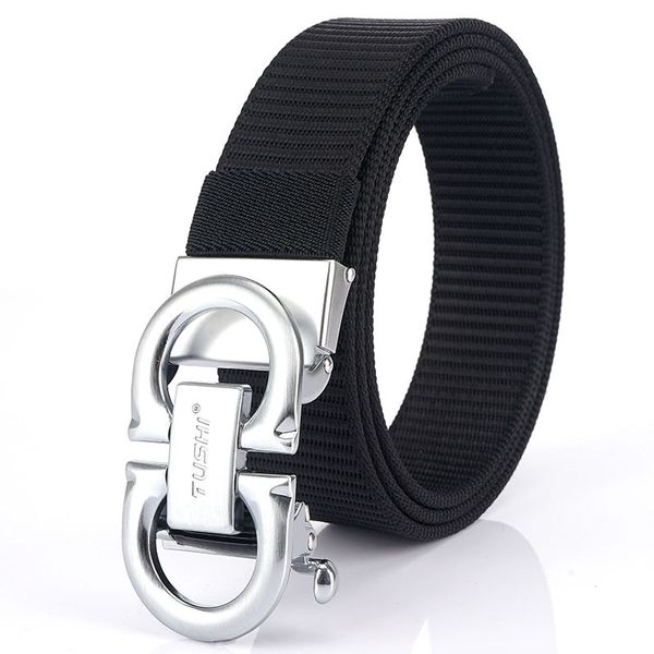 men's canvas belt nylon braid belt automatic smooth buckle personality fashion casual jeans korean version of the tide, Black;brown
men's canvas belt nylon braid belt automatic smooth buckle personality fashion casual jeans korean version of the tide, Black;brown