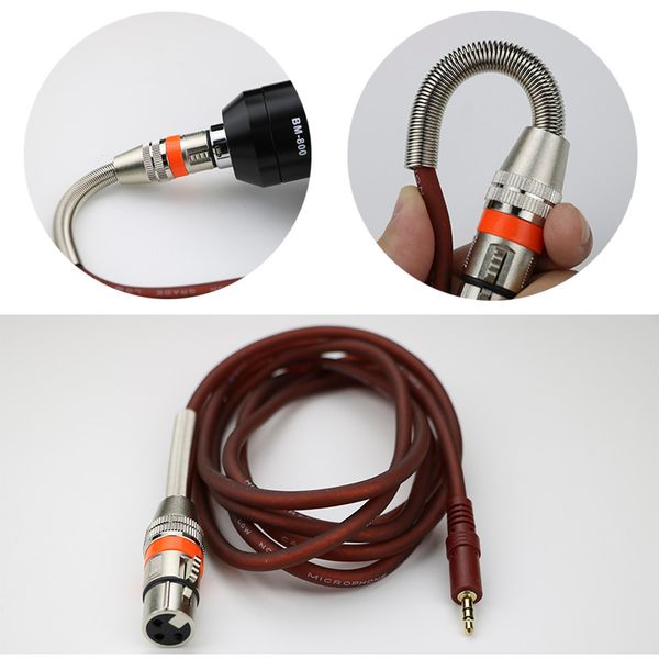 Condenser bm 800 Microphone 3-pin XLR Male to XLR Female Cannon Cable Cord bm800 Microphone Phantom Power 3.5mm Audio Cable
Condenser bm 800 Microphone 3-pin XLR Male to XLR Female Cannon Cable Cord bm800 Microphone Phantom Power 3.5mm Audio Cable