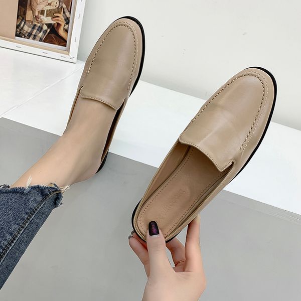 slippers casual summer women's shoes female mule low slides loafers cover toe pantofle luxury mules flat 2020 fashion pu rome, Black 
slippers casual summer women's shoes female mule low slides loafers cover toe pantofle luxury mules flat 2020 fashion pu rome, Black