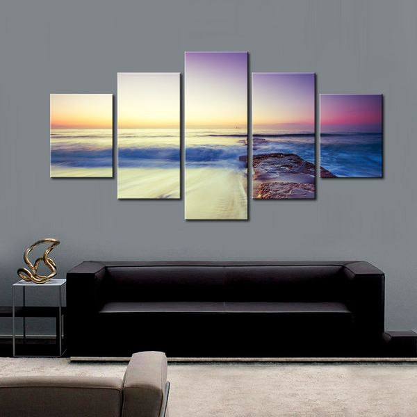 5 pcs/set seascape canvas art painting beach sunset with colorful clouds hd print modern large landscape artwork for home decor
5 pcs/set seascape canvas art painting beach sunset with colorful clouds hd print modern large landscape artwork for home decor