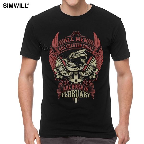retro all men are created equal but only the are born in february t shirts short sleeves crew neck casual tshirt summer tee
retro all men are created equal but only the are born in february t shirts short sleeves crew neck casual tshirt summer tee