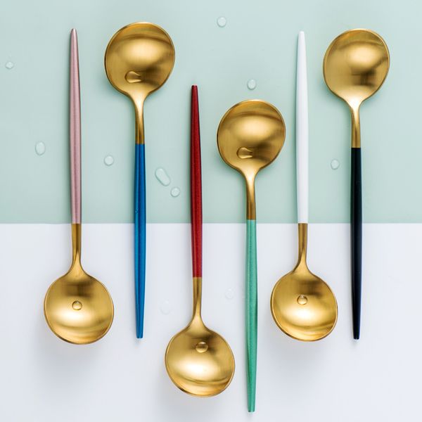4pcs spoon stainless steel dessert spoon gold coffee tableware cutlery cake snack dinnerware tools scoop
4pcs spoon stainless steel dessert spoon gold coffee tableware cutlery cake snack dinnerware tools scoop