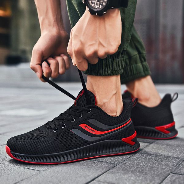men's casual shoes 2020 fashion male lace-up non-slip shoes rubber outsole reflective sports casual lace-up tenis feminino, Black
men's casual shoes 2020 fashion male lace-up non-slip shoes rubber outsole reflective sports casual lace-up tenis feminino, Black