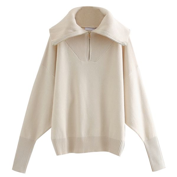 cp turn down collar sweaters women fashion loose solid zipper sweater women elegant long sleeve sweaters female ladies hy, White;black
cp turn down collar sweaters women fashion loose solid zipper sweater women elegant long sleeve sweaters female ladies hy, White;black